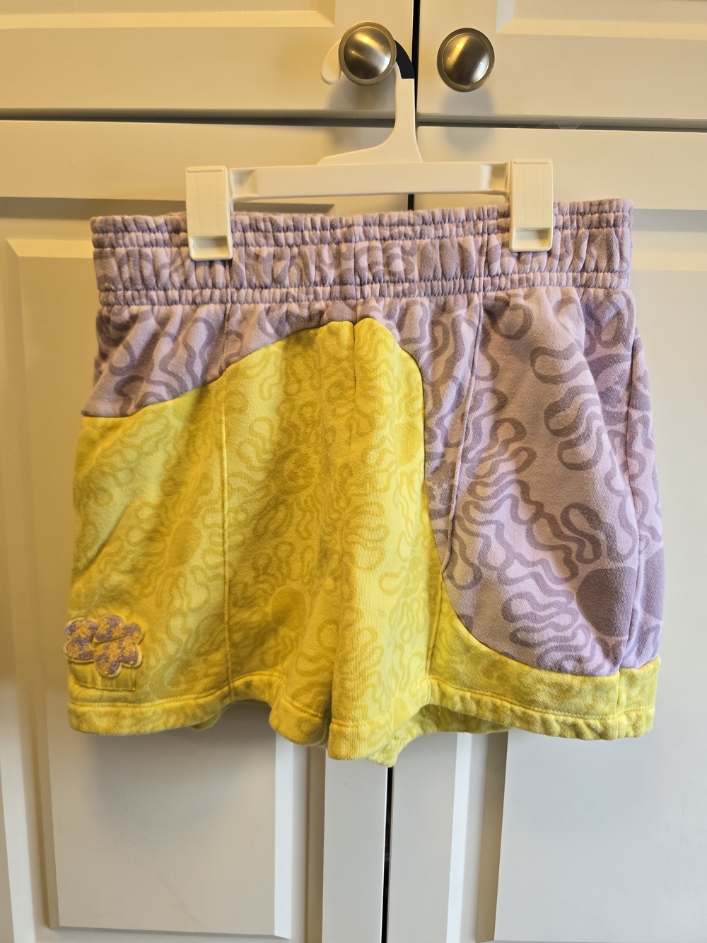Nike Sportswear Project Uphoria Fleece Shorts Purple & Yellow Size Medium